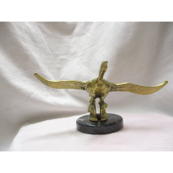 Goose figurine Brass, Bird Duck Flying Goose mid century nature lover, outdoorsy - Picture 2 of 6